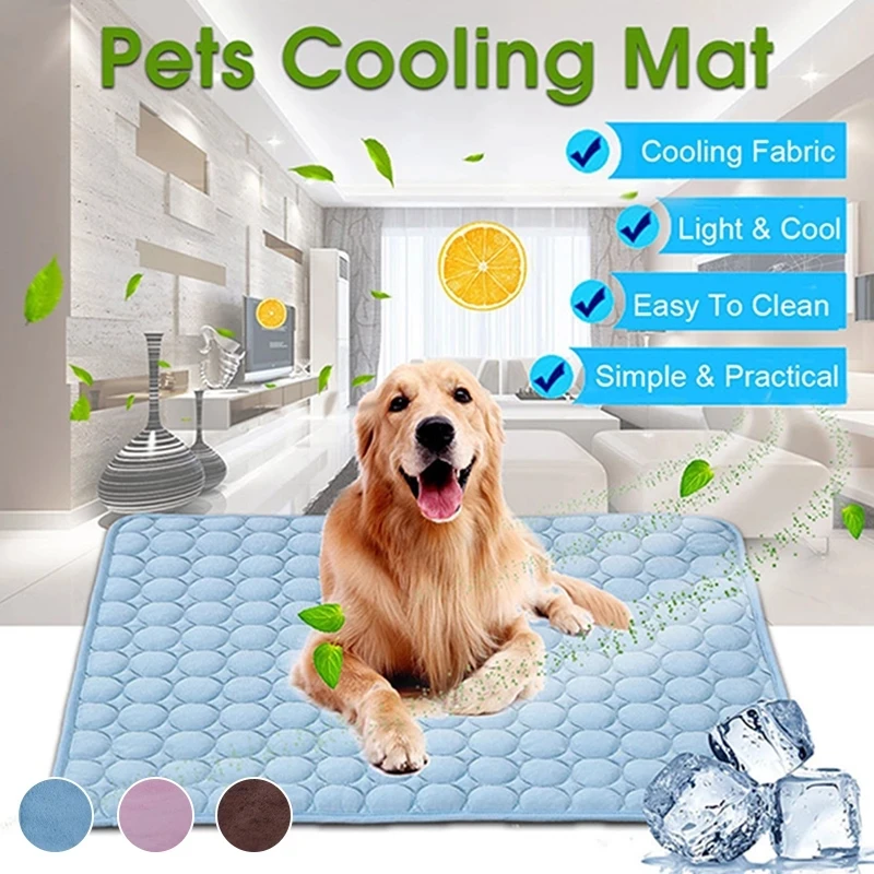 Summer Dog Mat Cooling Pad Mat for Dogs Cat Blanket Sofa Breathable Pet Dog Bed Summer Washable 1005012101767937