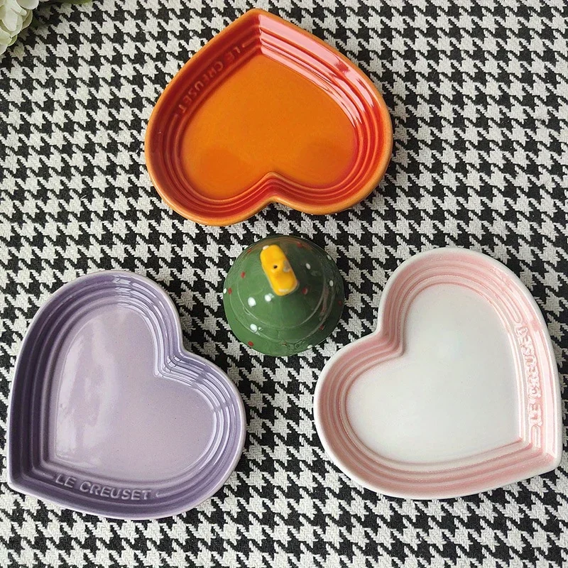 Ceramic Cat Bowl Extra Heart-Shaped Wide Anti Vomiting Stress Free Design12cm Durable Pet for Small 1005012104453275