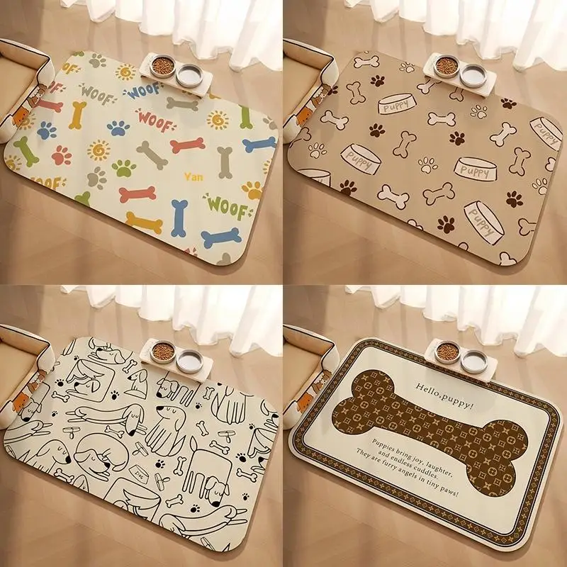 Pet Supplies Mat Domestic Cat Dog Feeding Mat Pet Placemat for Food Water Bowl with Waterproof 1005012108456584