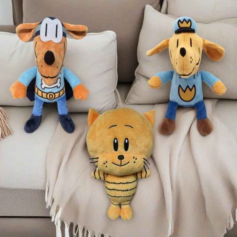 Dog Man Plush Toys Dogman Soft Stuffed Doll Cartoon Petey the Cat Puppy Chief Plushie Animals (25cm) 1005012110481741