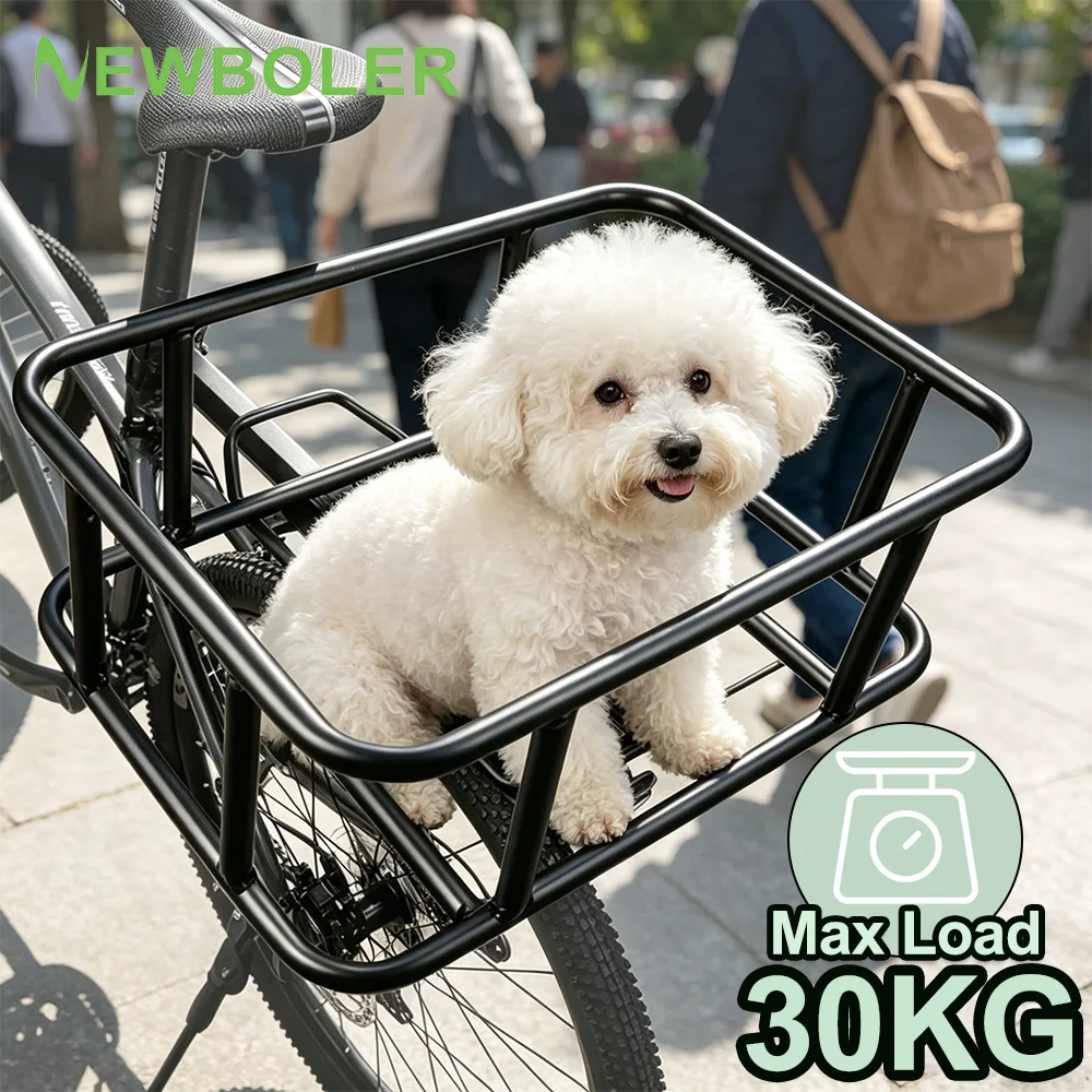 Bike Pet Cat Dog Carrier Bike Basket Rear Bicycle Rear Removable Metal Basket Bike Rear 1005012112343106