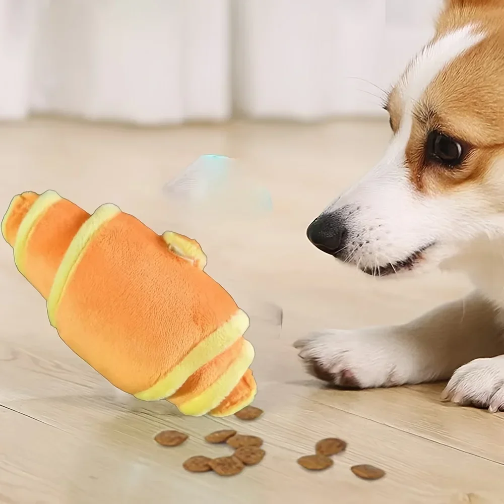 Pet Dog Plush Toy: Hidden Food, Sniffing, Vocalizations & Gnawing and Grinding Teeth (1PC) 1005012113341896