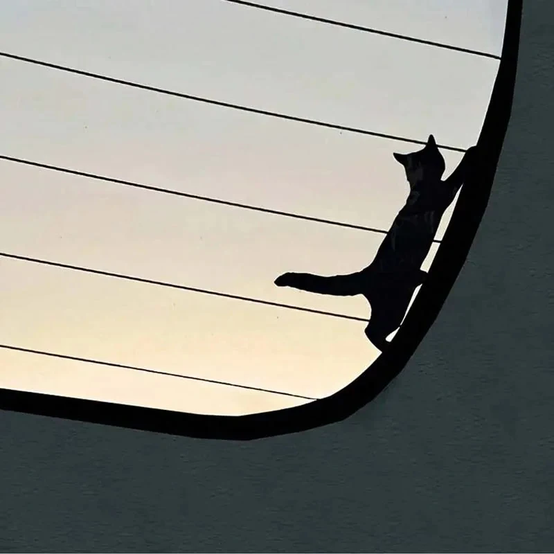 Cat Car Sticker, Cat Sticker, Dashboard Sticker, Concealed Sticker, Cute Elastic Cat Sticker 1005012119291941