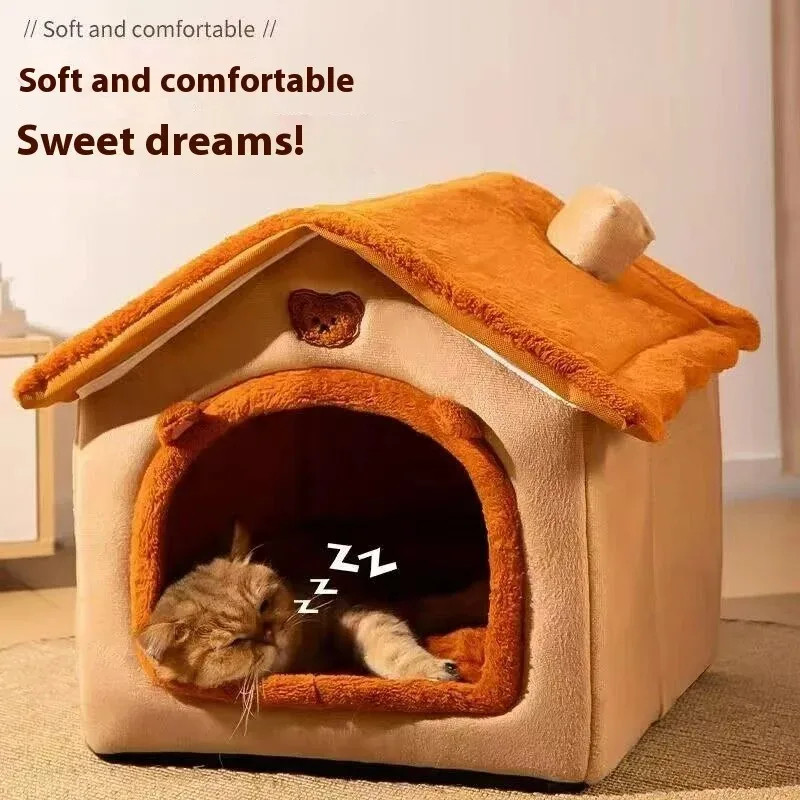 Cat House Cat Bed Small and Medium Sized Dog House Suitable for All Seasons Sleeping Puppy House 1005012123490288