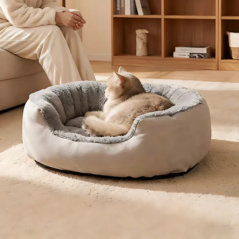 Very Soft Warm Dog Bed Pet Basket Cat House Sofa for Medium Large Cushion Supplies Accessories 1005012130059816