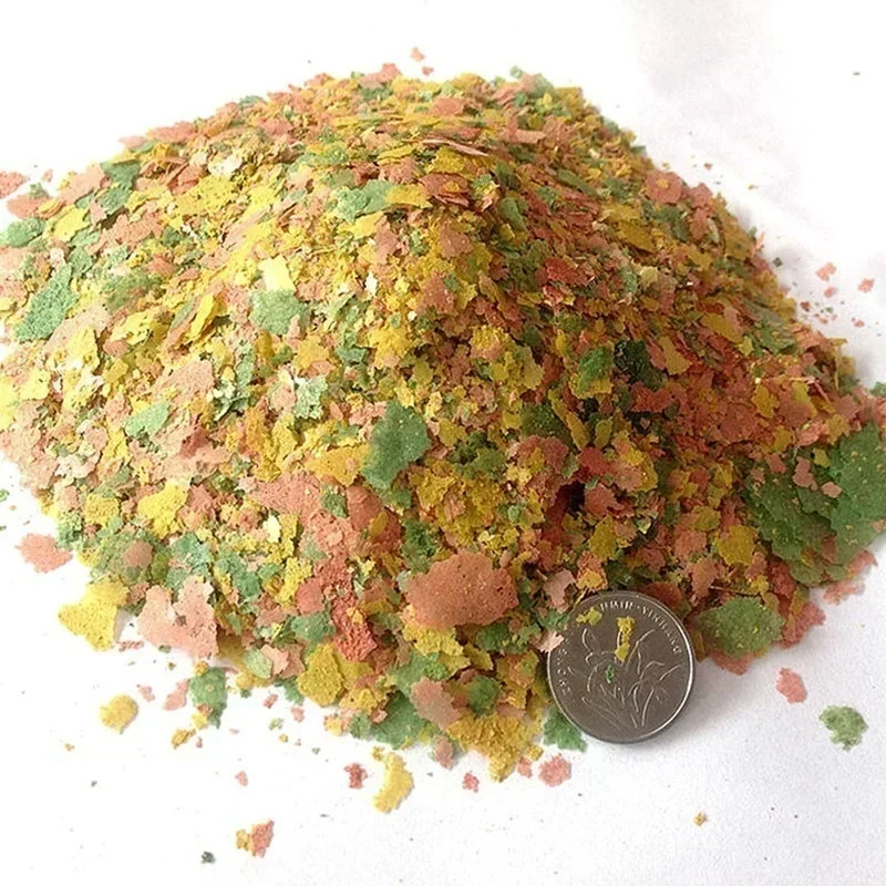 Nutritious Tropical Fish Thin Slice Feed Aquarium Ornamental Fish Food for Fry Seedling (100g) 1005012144204035
