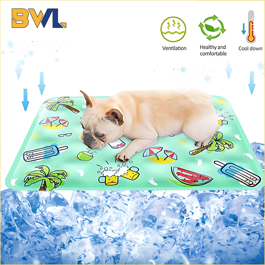 Summer Dog Cooler Mat Breathable Cat Cat Cooling Pad Large Dog Sleeping Mat Pet Cooling 1005012150472742