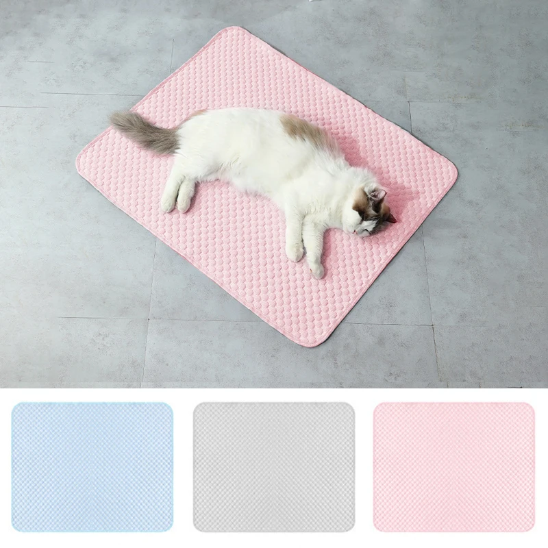 Cat Cooling Mat Summer Pet Dog Cold Ics Nest Breathable Bed for Small Dogs Accessories Durable 1005012160418774