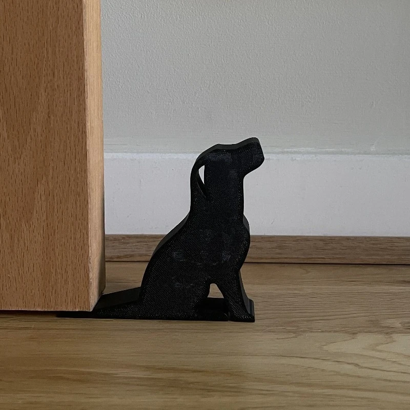 Animal Door Wedge Stopper, Cute Sitting Cat Dog Decor, Scratch-Resistant Entryway Home Accessory 1005012162204325