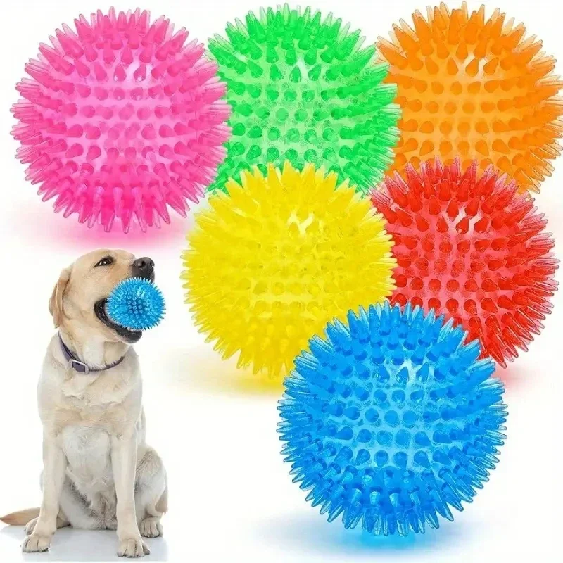 Durable Dog Toys: Squeaky Balls for Teeth Cleaning and Training (3 Pieces) 1005012171595870