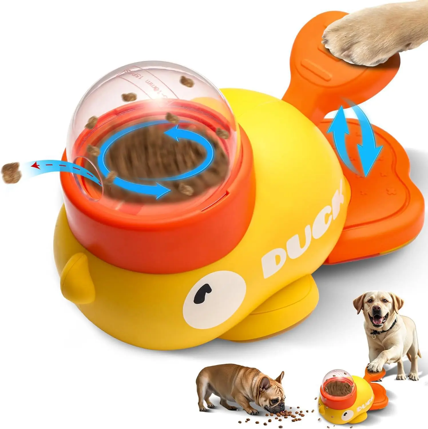 New Cute Duck Automatic Pet Feeder for Cats Dogs Smart Interactive Food Dispenser Auto Pet Feeding 1005012176837767