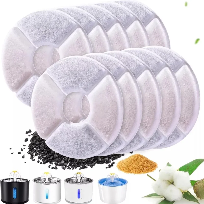 Replacement Activated Carbon Filter for Cat Water Drinking Fountain Replaced Filters Flower Pet Dog 1005012196548576
