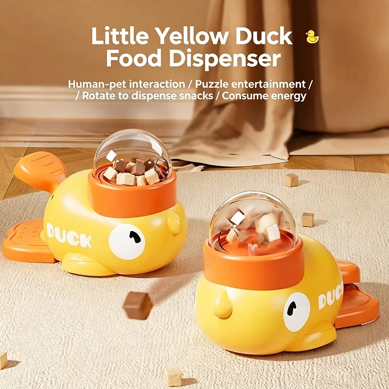 Duck Leakage Food Feeder Cat Toy Self Entertainment Boredom Relief Interactive Treat Dispenser IQ 1005012199560129