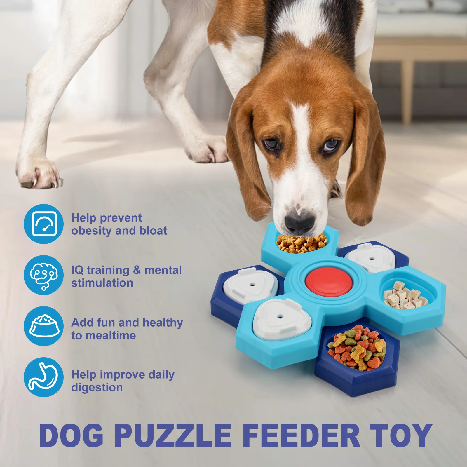 Pet Slow Food Tray Dog Puzzle Interactive Feeding Toy Educational Training Boredom Relief Anti 1005012253421428