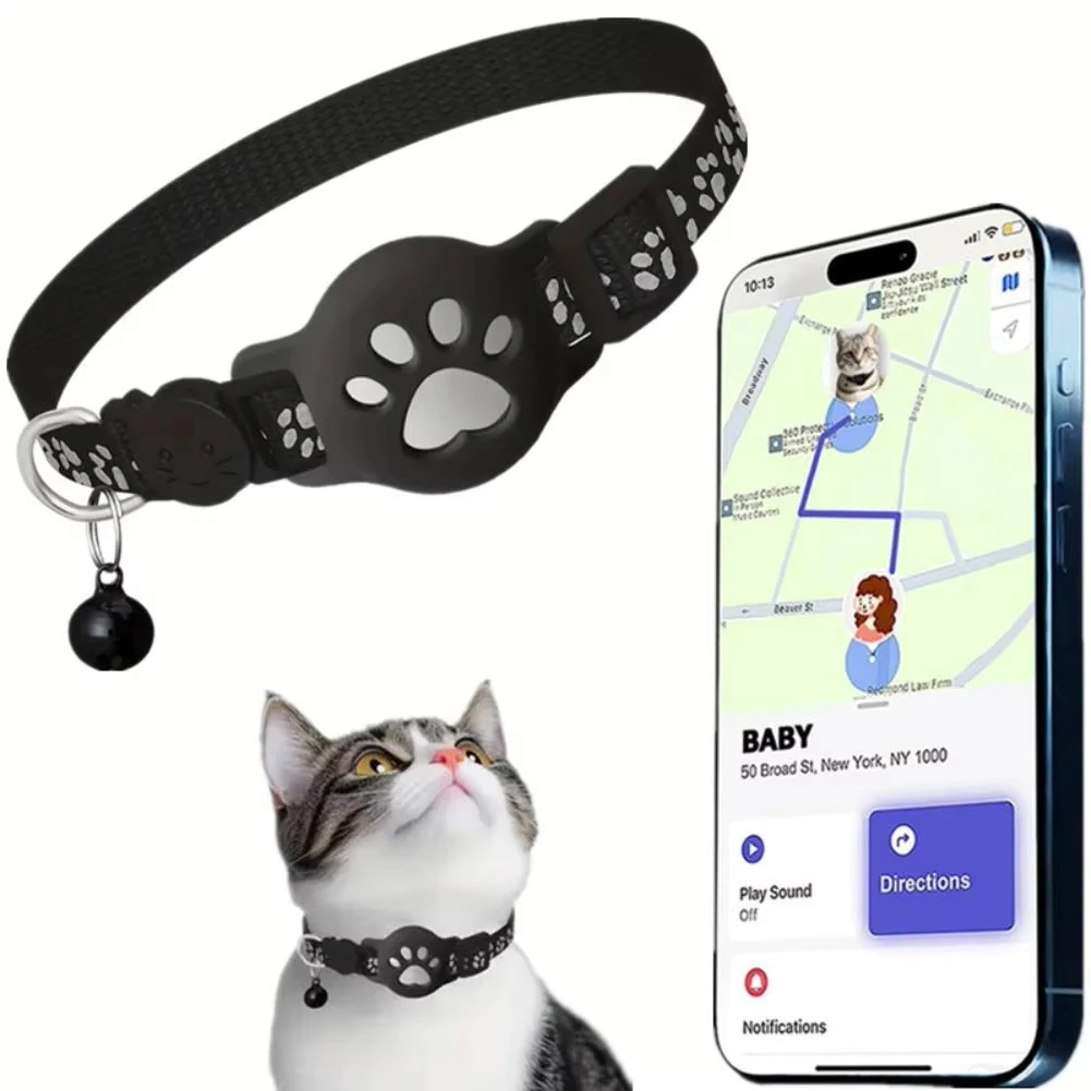 Smart GPS Tracker Collar for Cat Dog Real Time Anti-Lost Waterproof Pet Locator Adjustable Safety 1005012272990012