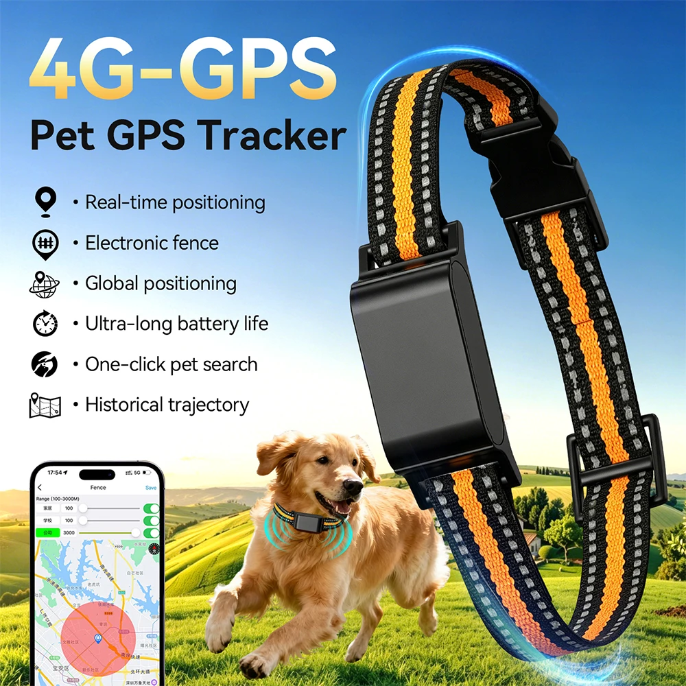 Cat Tracker GPS Collar IP67 Waterproof Real-Time Wi-Fi Location Anti-Lost Smart Collar No 1005012280056280