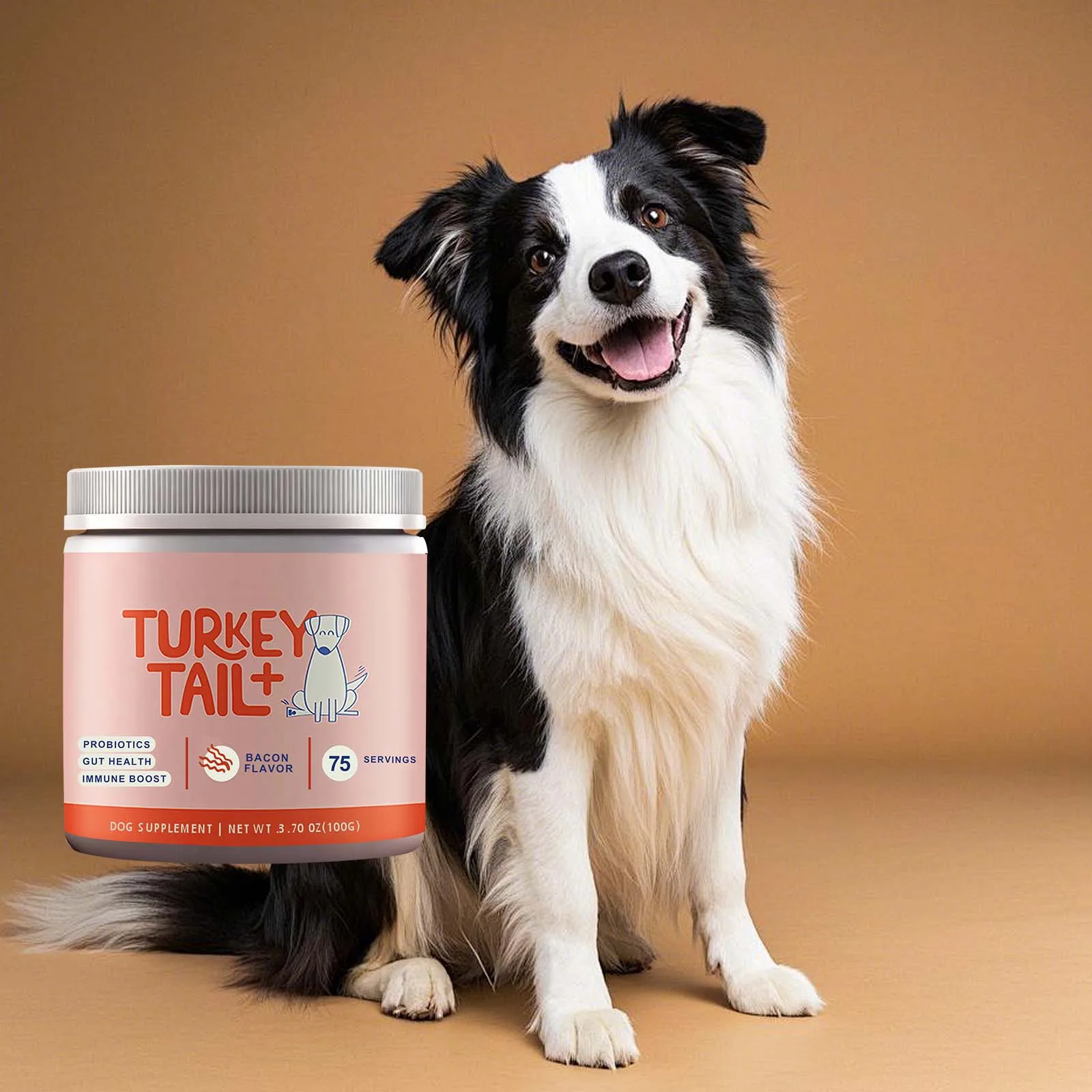 Dog Probiotic Soft Granules Turkey Tail Mushroom Vitamin Supplement Gentle Nourishment Support Gut 1005012282073018
