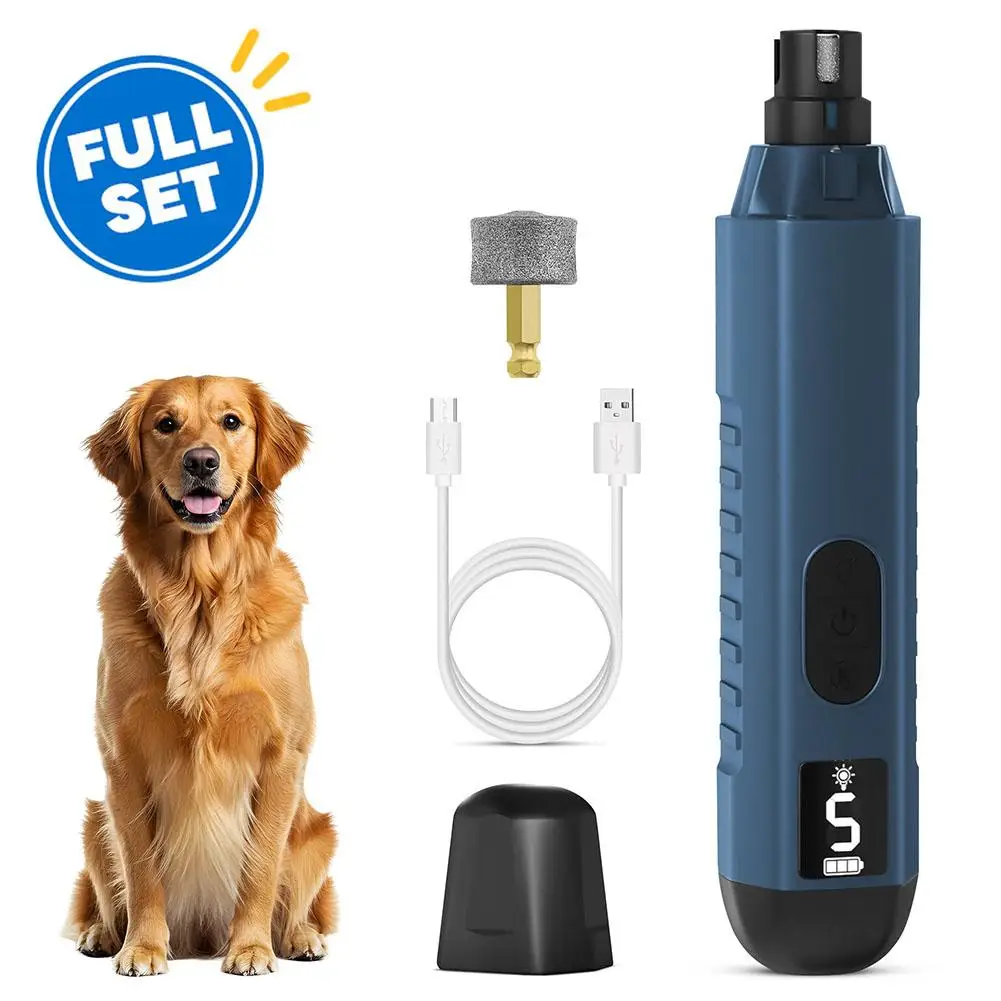 Electric Pet Nail Grinder 5 Speed, Low Noise, Rechargeable for Dogs & Cats 1005012285341026