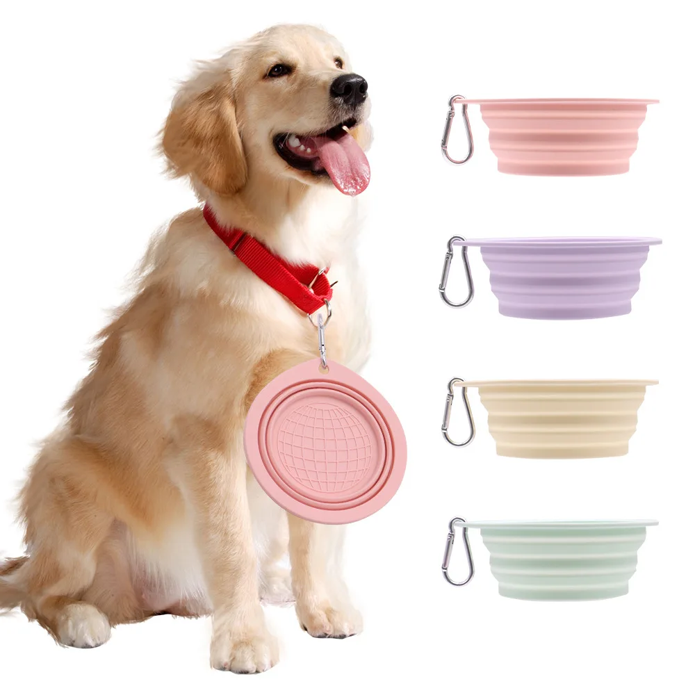 New Dog Cat Water Food Bowl Foldable Pet Collapsible Portable Travel Outdoor Walking Feeding 1005012291440155