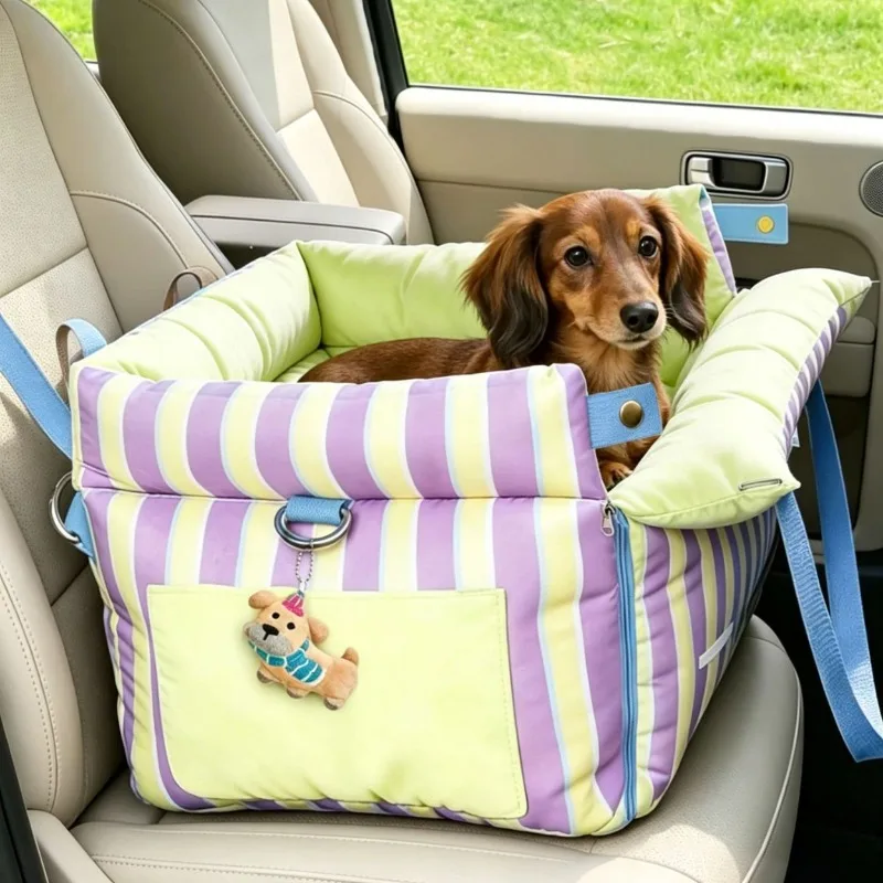 Pet Car Seat Carrier Waterproof Detachable Dog Cat Travel Bag Safety Booster Seat for Small (2 In-1) 1005012301291759