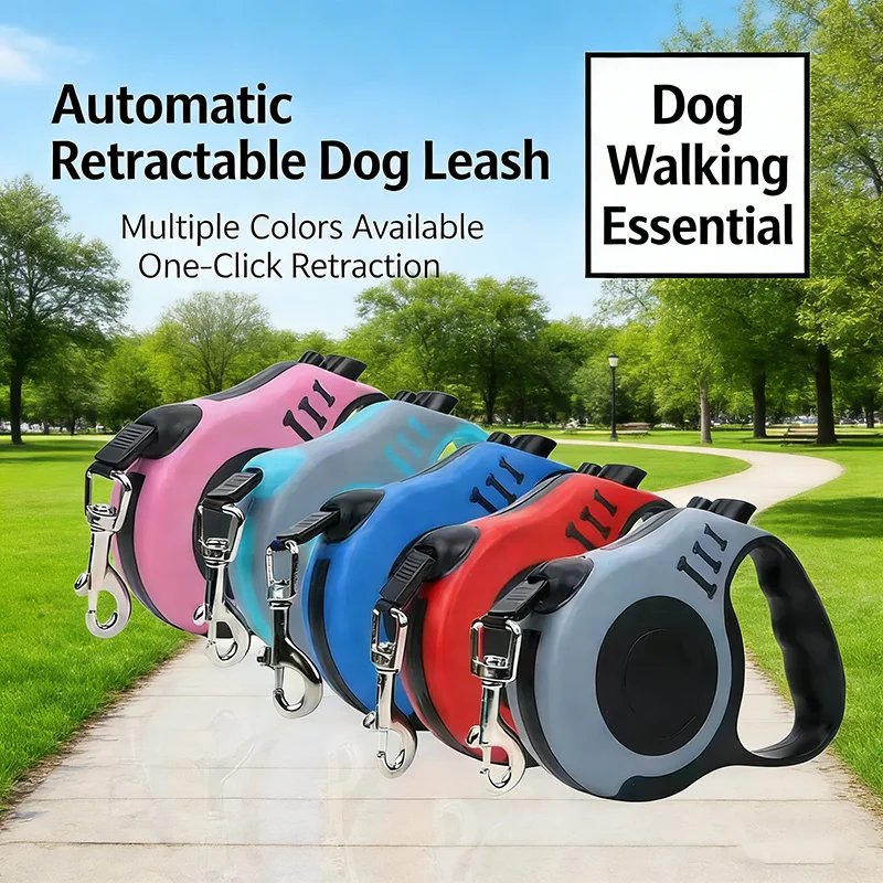 Automatic Retractable Pet Dog Leash Portable Traction Rope Durable Walking Lead Chain for Small 1005012308323936