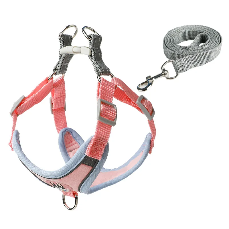 Dog Harness Leash Sets Adjustable for Small Dog Leash Breashable Pet Out Walking Dog 1005012315579327