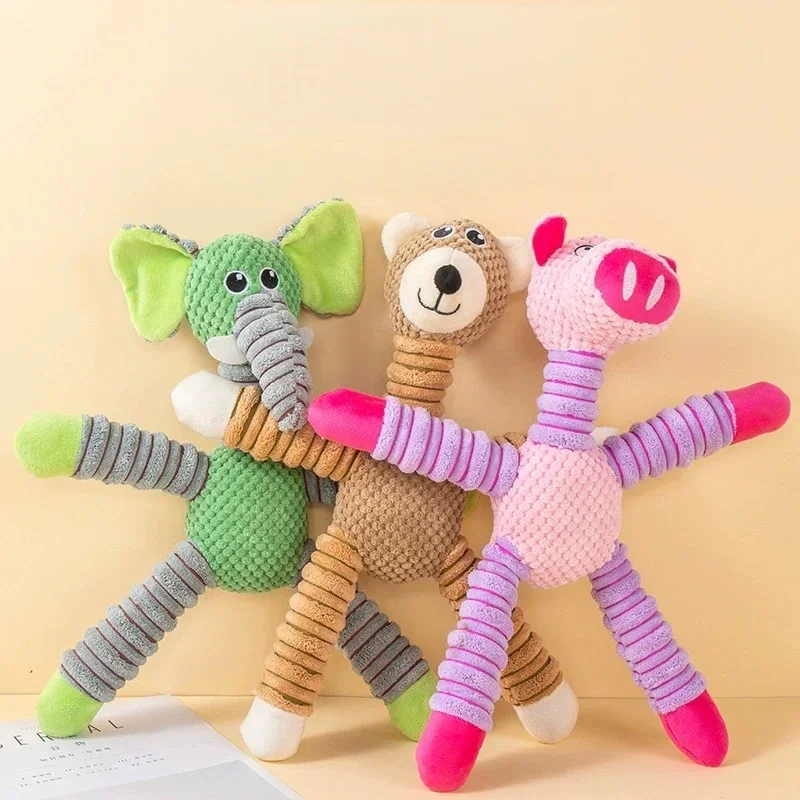 Plush Dog Toy Cute Stuffed Animal Toy for Small Medium Dogs Teething Chew Puppy Interactive 1005012318039489