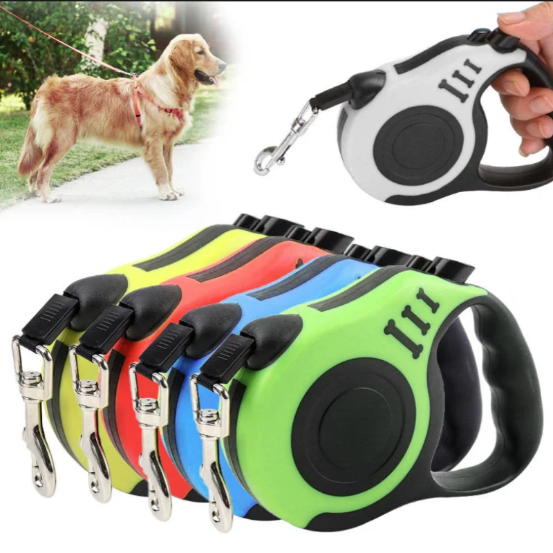 Automatic Retractable Dog Leash 3m/5m Nylon Lead for Small Dogs Cats Durable Puppy Traction Rope 1005012322032702
