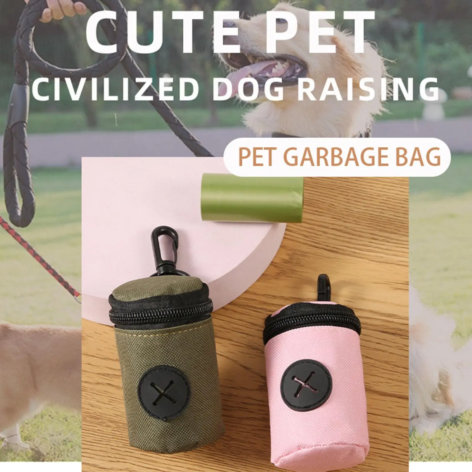 Dog Bag Holder Oxford Cloth Small Pack Poop Dispenser for Pet Puppy Medium Large Breed Home Travel 1005012322546346