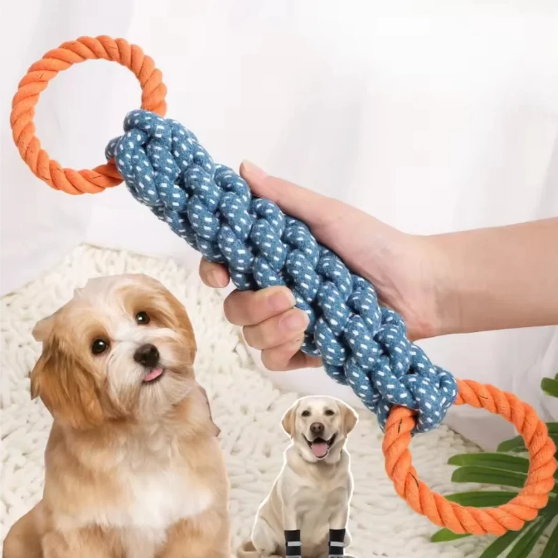 Pet Chew Tug Toys Interactive Dog Rope Toys for Medium Large Dogs Indestructible Giant Safe Teeth 1005012341718217