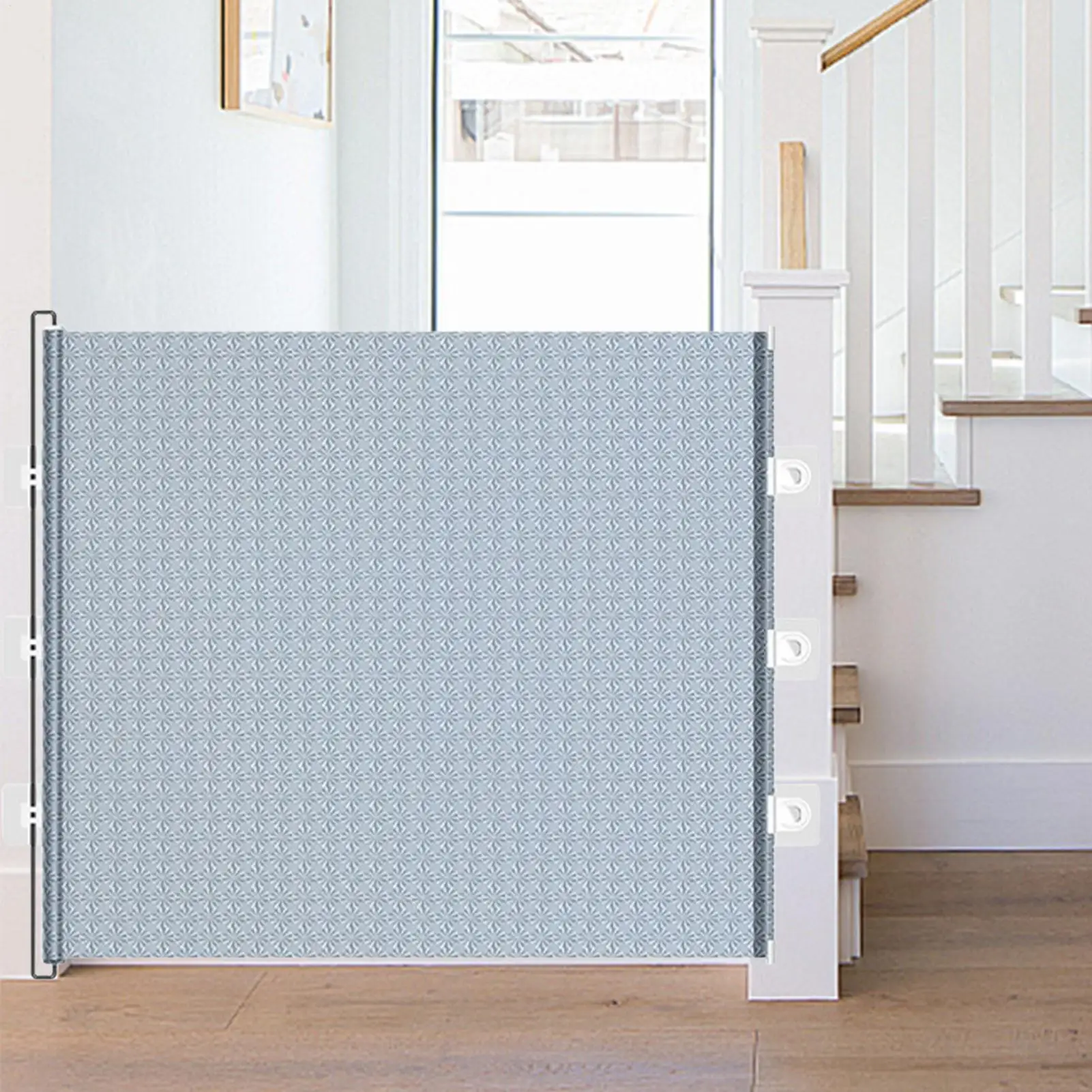 Retractable Gate Indoor No-Drill Pets Mesh Door Doorways Mesh Gate for Indoor Home Staircase 1005012349746235