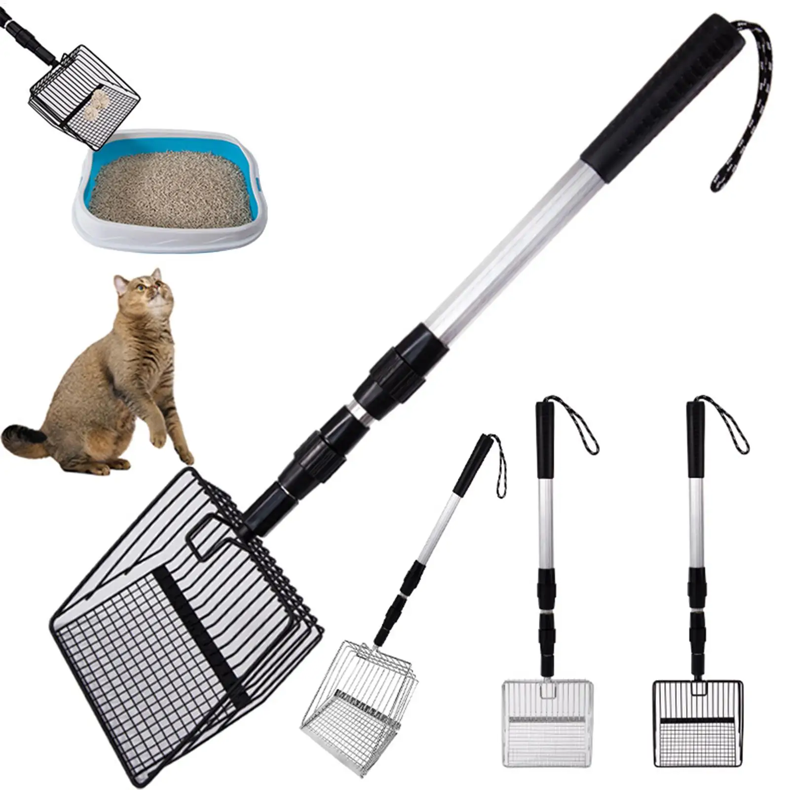 Stretchable Chicken Poop Scooper Chicken Coop Rake Cat Litter Litter Sifting 1005012352736049