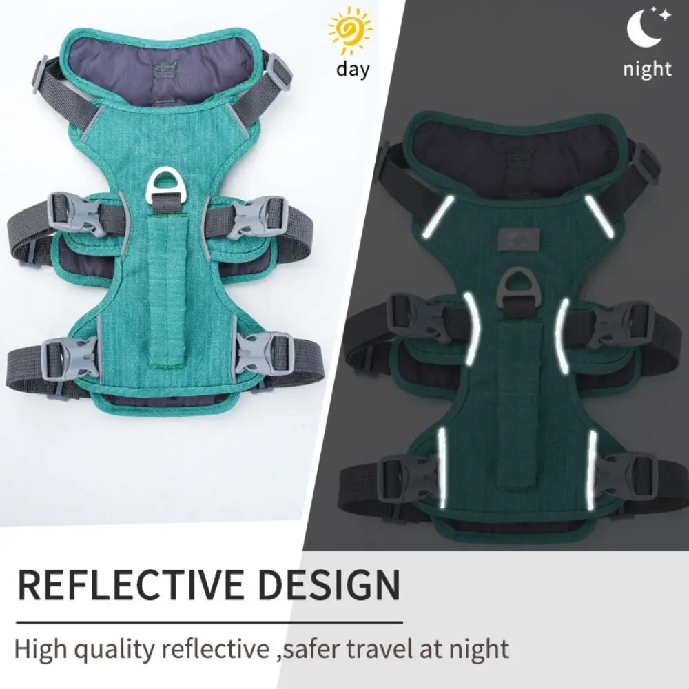 Reflective Vest Dog Harness with Handle Adjustable Design Reflective Pet Harness Escape Proof 1005012358624816