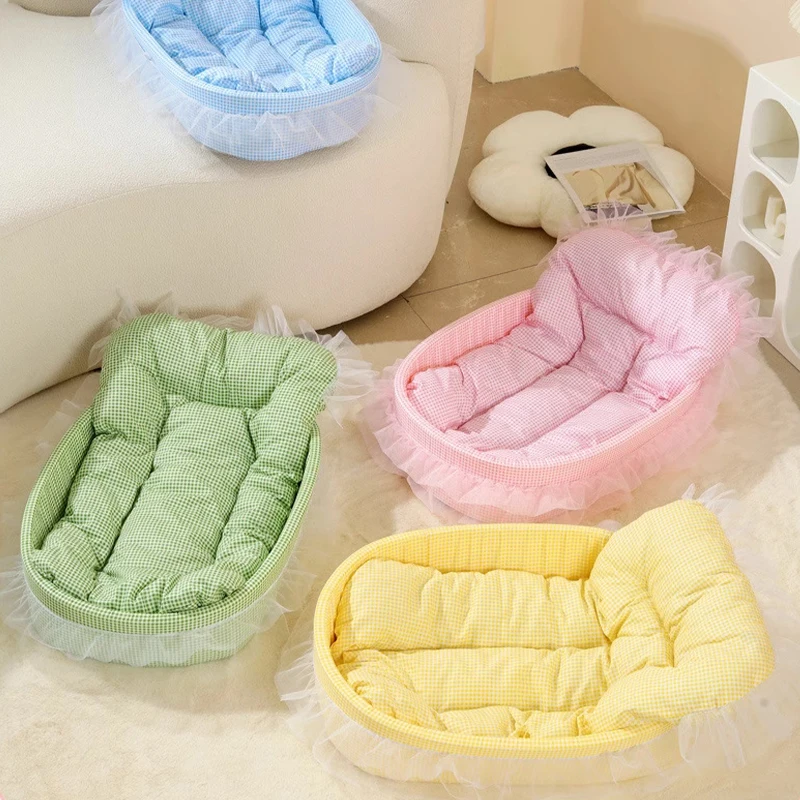 Cute Princess Cat Litter All Seasons Universal Non Sticky Mat Pet Sofa Dog Bed Small and Medium (1pc) 1005012377443022