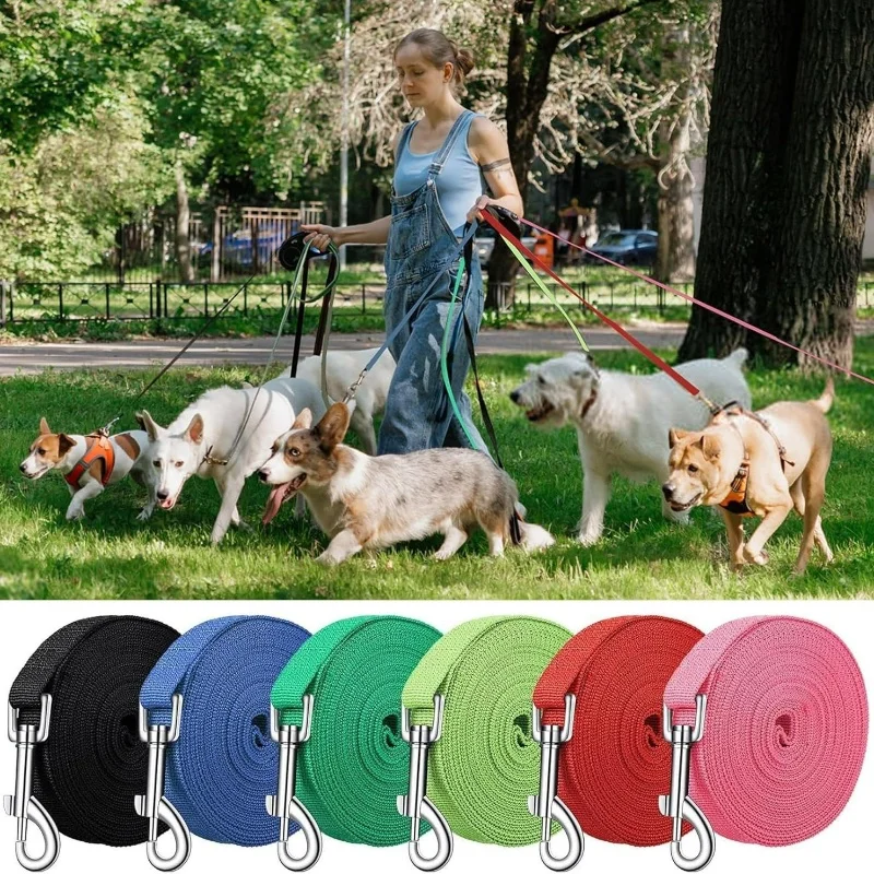 30M Long Nylon Dog Training Leashes Walking Pet Leash Long Lanyard Traction Rope for Small (1.2M) 1005012384871094