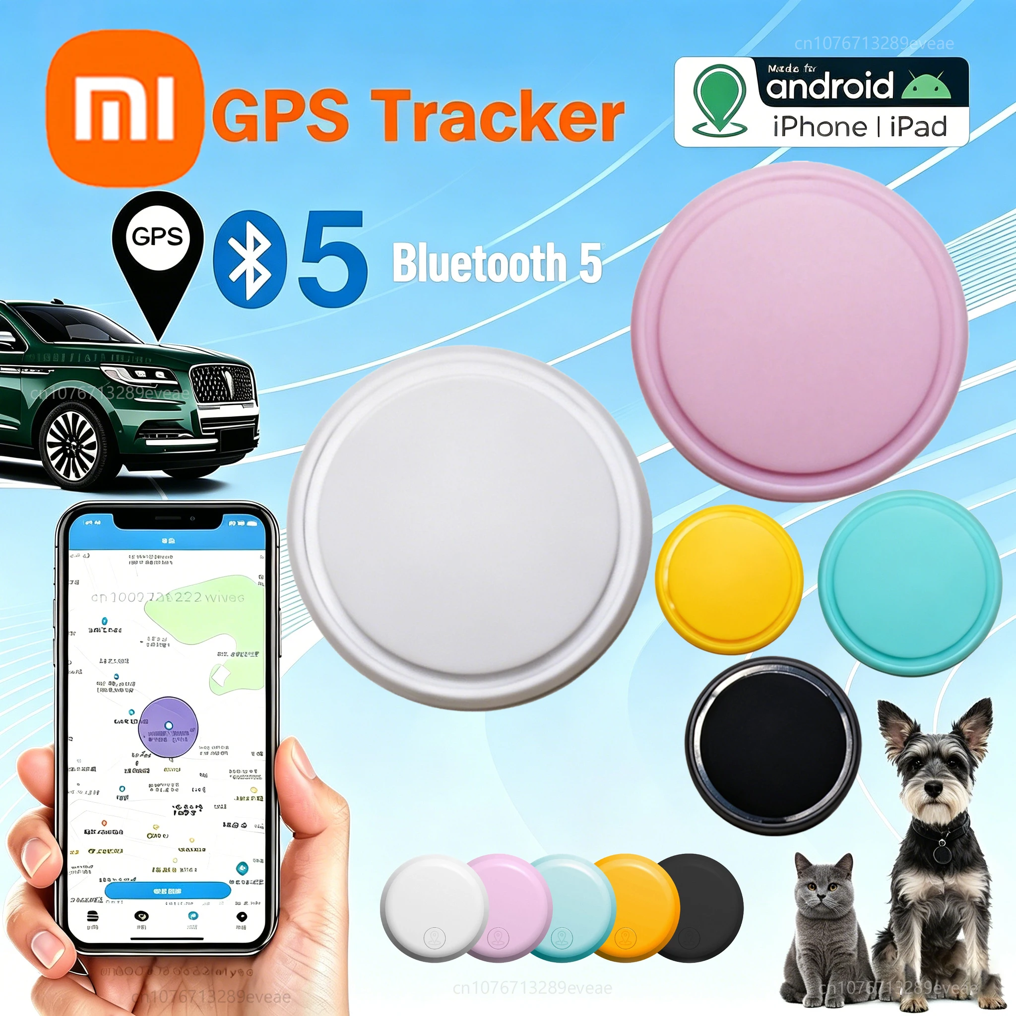 Xiaomi GPS Tracker Device Smart Anti-Lost Reminder for Pets Bag Wallet Bluetooth Finder Air Tag 1005012394091028