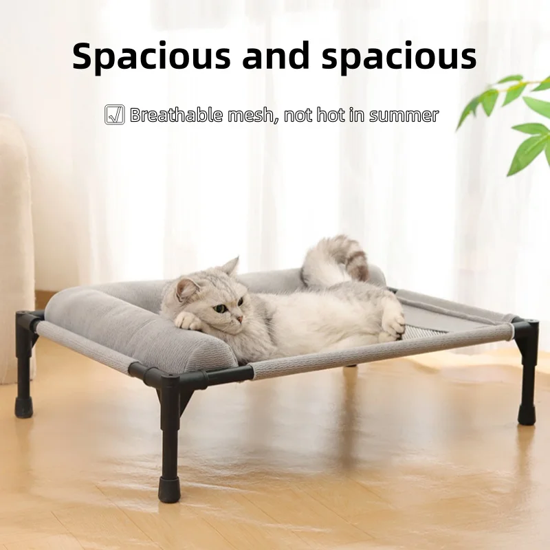 Comfort Pet Sofa Bed Elevated Raised Mesh Dog Cat Bed Medium Large Off-The-Ground Cushion Bed 1005012402406412