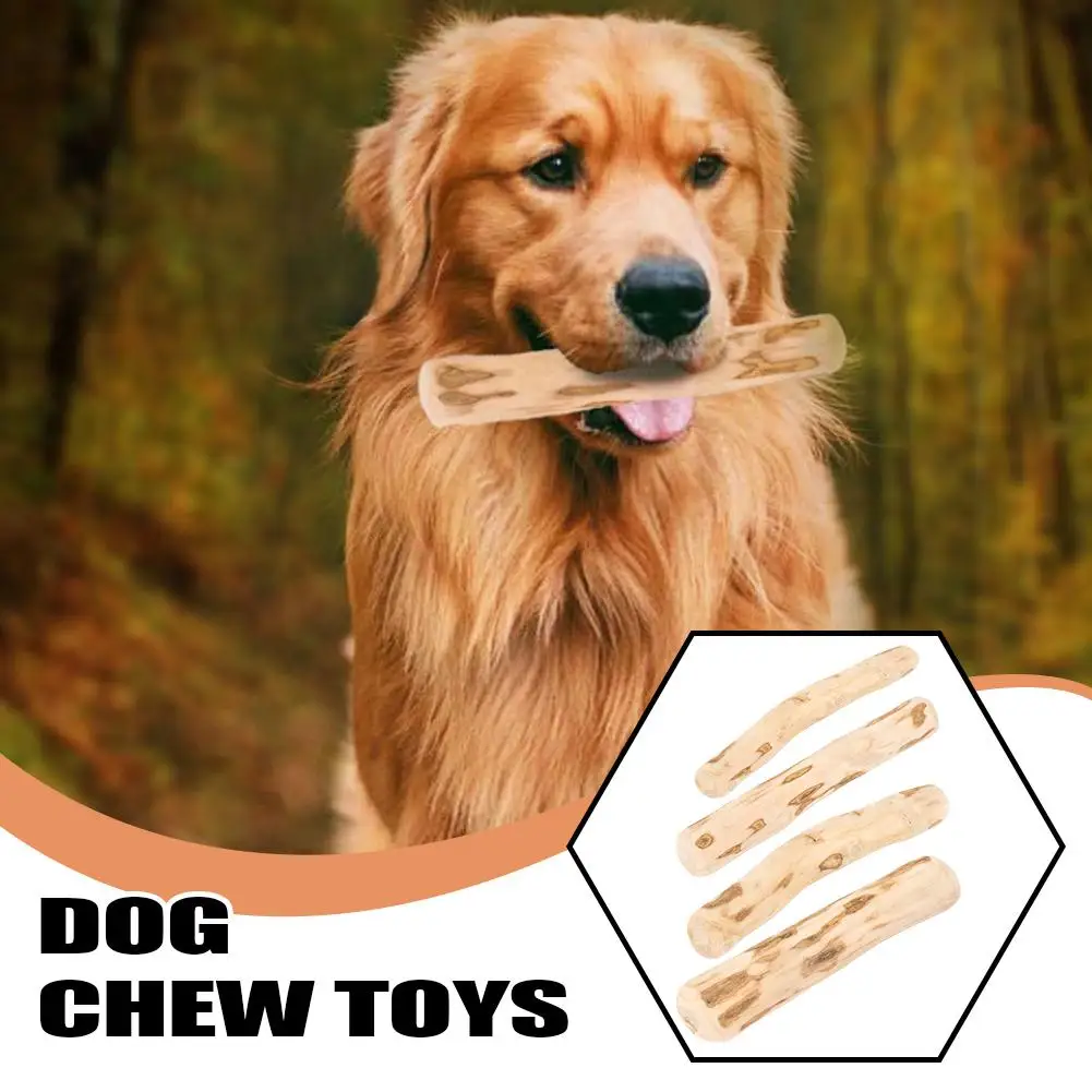 Coffee Wooden Dog Chew Toy Natural Durable Wood Stick for Small Medium Large Dogs Dental Care 1005012403121009