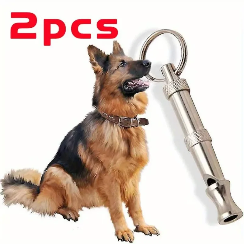 1/2Pcs Dog Whistle to Stop Barking, Adjustable Sound Pitch Dog Whistle with Keychain 1005012426607900