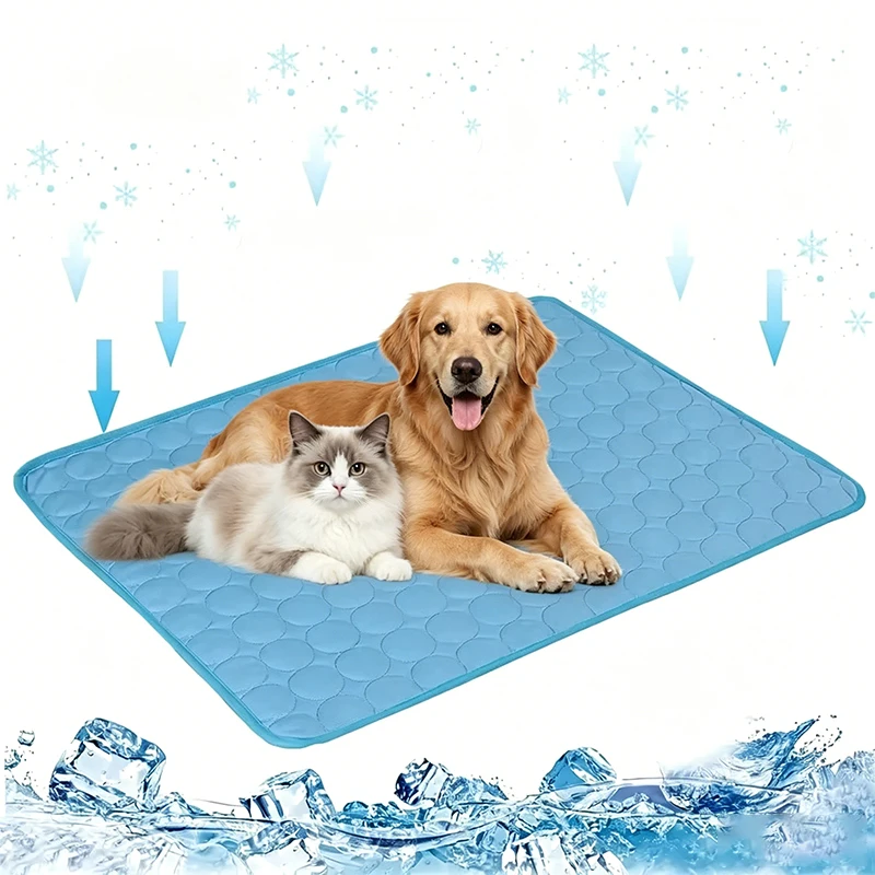 Pet Cool Pad Summer Dog Cool Mat Breathable Mesh Bottom Design Household Bed Pad Perfect for Indoor 1005012433122361
