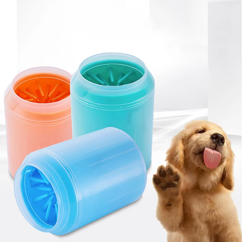 Dog Paw Cleaner Cup Soft Silicone Combs Portable Outdoor Pet Foot Washer Paw Clean Brush Quickly 1005012439061055