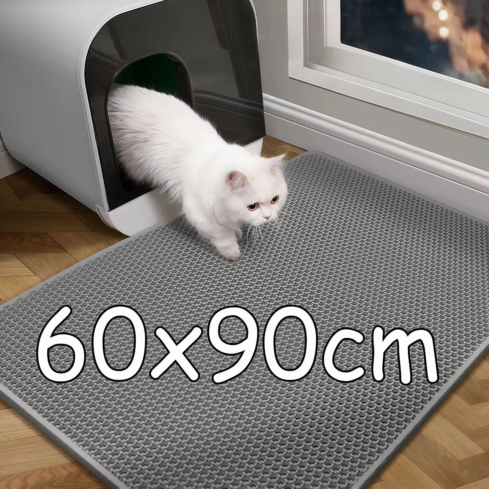 60CMX90CM Cat Litter Mat Waterproof Double Layer Box Filter Wear Resistant Big Washable Pet New 1005012445820389