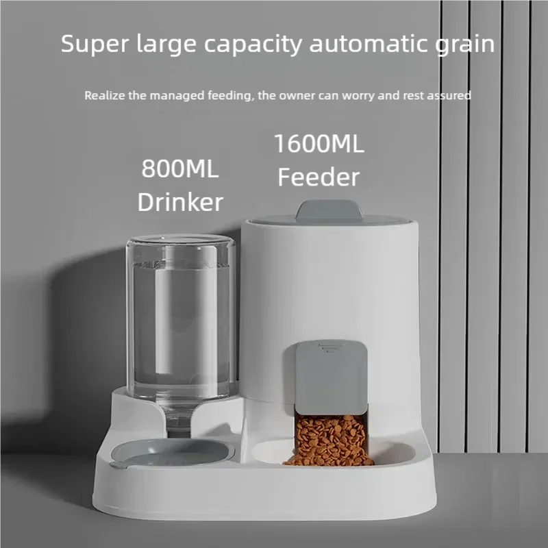 Automatic Gravity Cat Water Dispenser Large Capacity Spill-Proof One-Piece Design Pet Feeder 1005012453032709