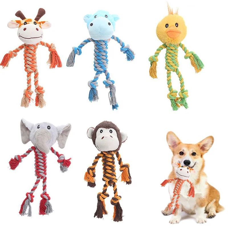 Pet Dog Squeaky Toy for Small Meduim Dogs Soft Plush Chew Stuffed Animal Shape Bite Resistant Dog 1005012453244804