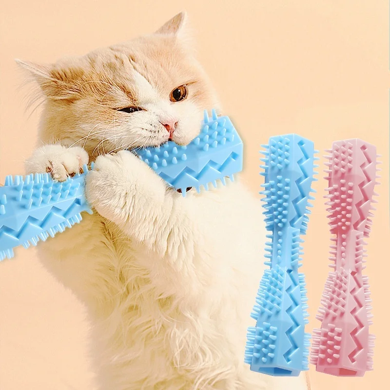 Dog Teething Toy Chew Stick Bite Resistant Fun Leak Proof Food Toy Pet Teether Cleaner Stick Cat 1005012454166483