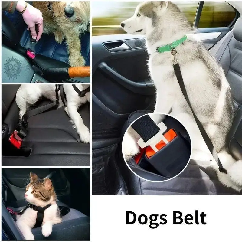Pet Seat Belt Dog Car Harness Adjustable Length Secure Clip Safety Strap Perfect for All Breed 1005012466287842