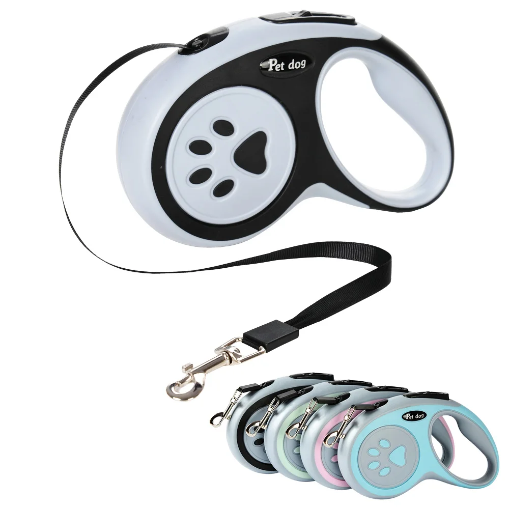 Nylon Pet Dog Leash Automatic Retractable Extending Rope Puppy Walking Running Traction Roulette (3m) 1005012471734213