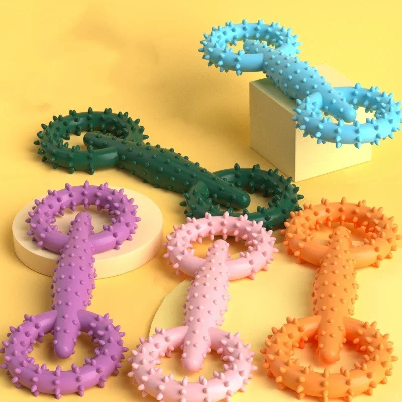 Dog Pull Ring Puppy Chewing Toy Indestructible Pet Toys Interactive Chew for Boredom Relief Teeth 1005012481966752