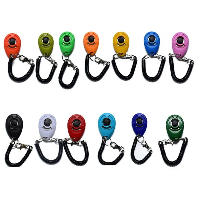 Dog Training Clicker Pet Cat Plastic New Dogs Click Trainer Aid Tools Adjustable Wrist Strap Sound 1005012485767873