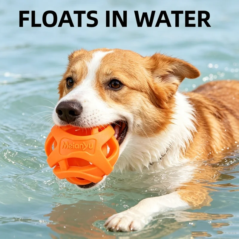 Floating Indestructible Dog Chew Ball Rubber Teeth Cleaning Molar Interactive Fetch Toy for Small 1005012495147091